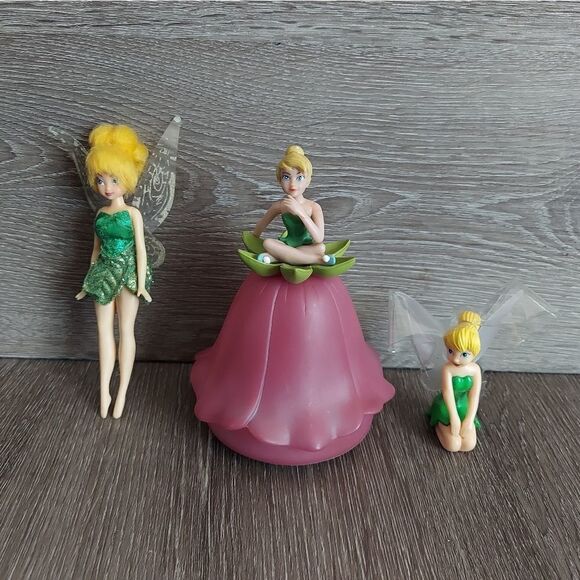 Disney Thinker Bell Doll Figure Bundle 3pc - Picture 1 of 7